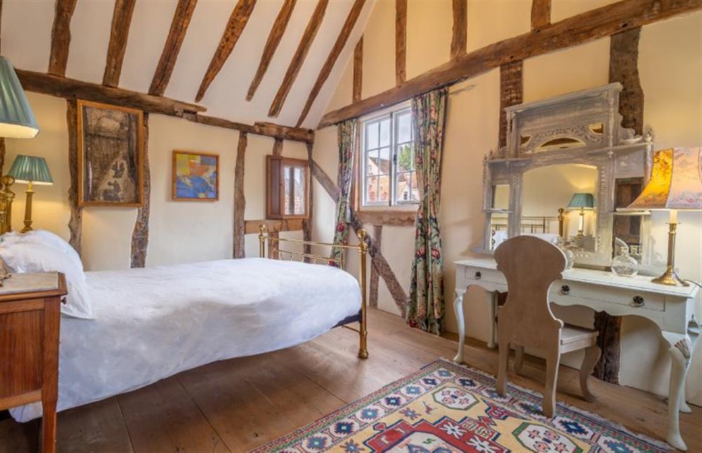 Bedroom two with 5’ king-size bed which is oozing with period charm and features at The Tryst, Lavenham