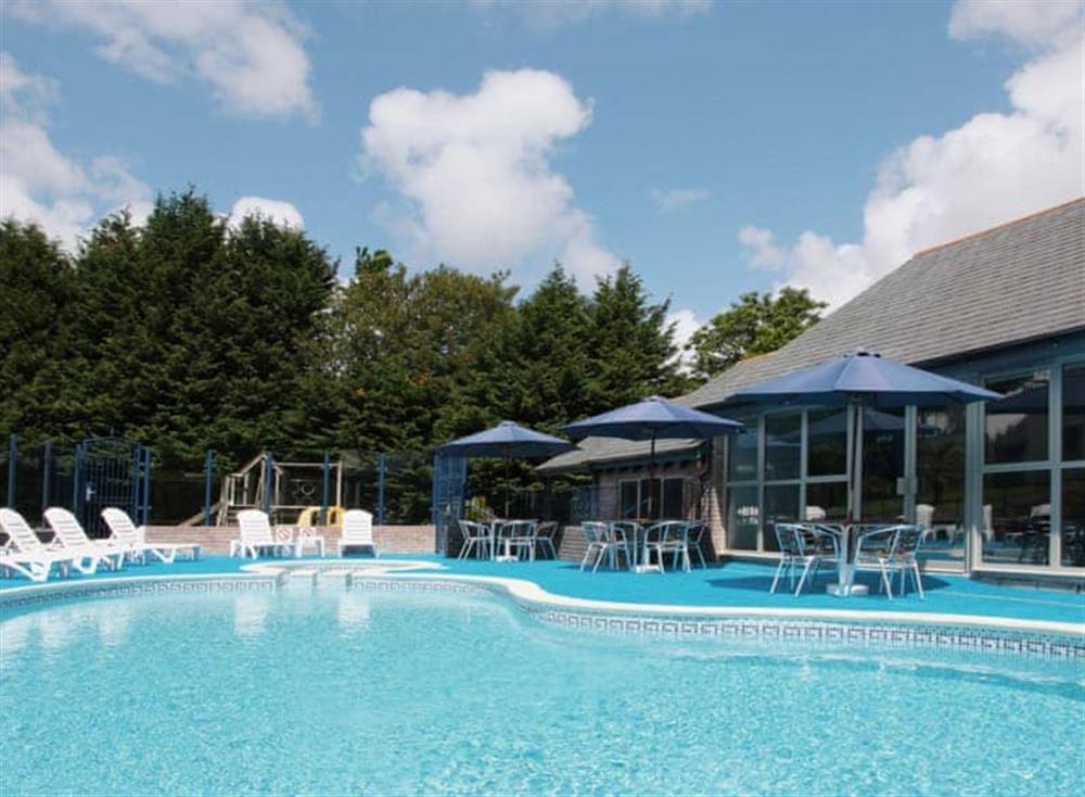 Shared swimming pool and hot tub at The Haven, 