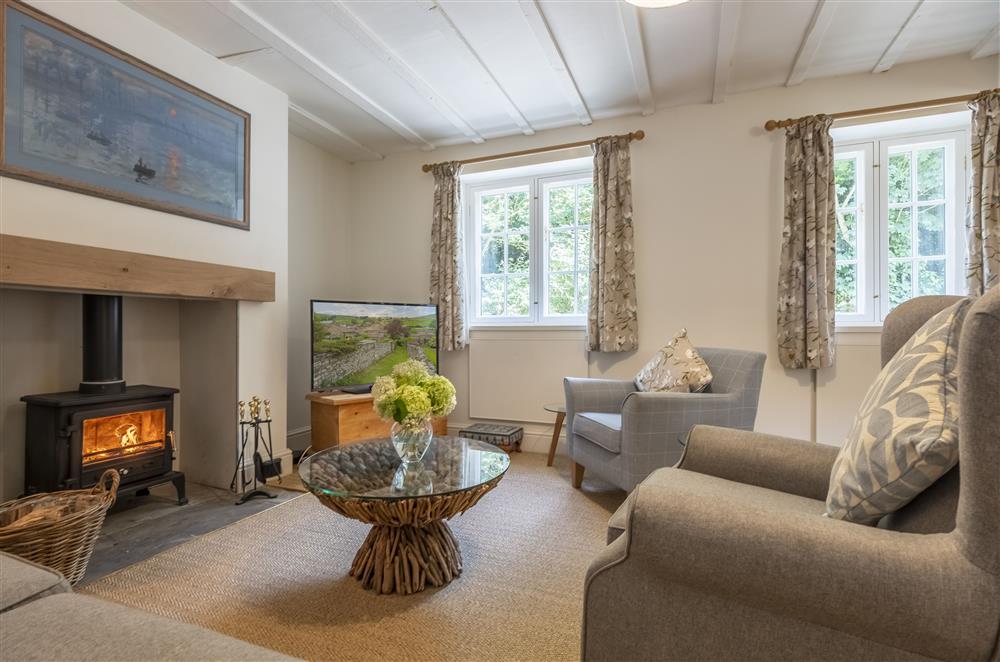 Relax by the wood burning stove on cooler evenings at The Vicarage and Cottage, Great Limber