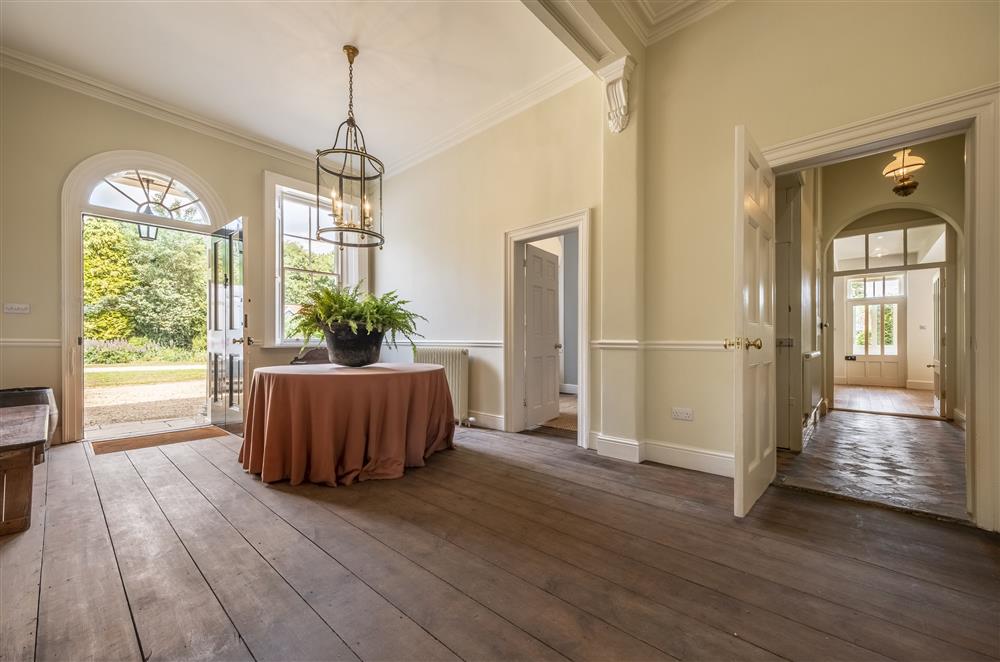 Spacious and grand entrance hall at The Vicarage and Cottage, Great Limber