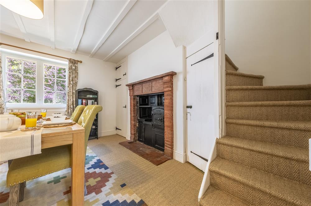 Staircase leads from the dining area to the first floor at The Vicarage and Cottage, Great Limber