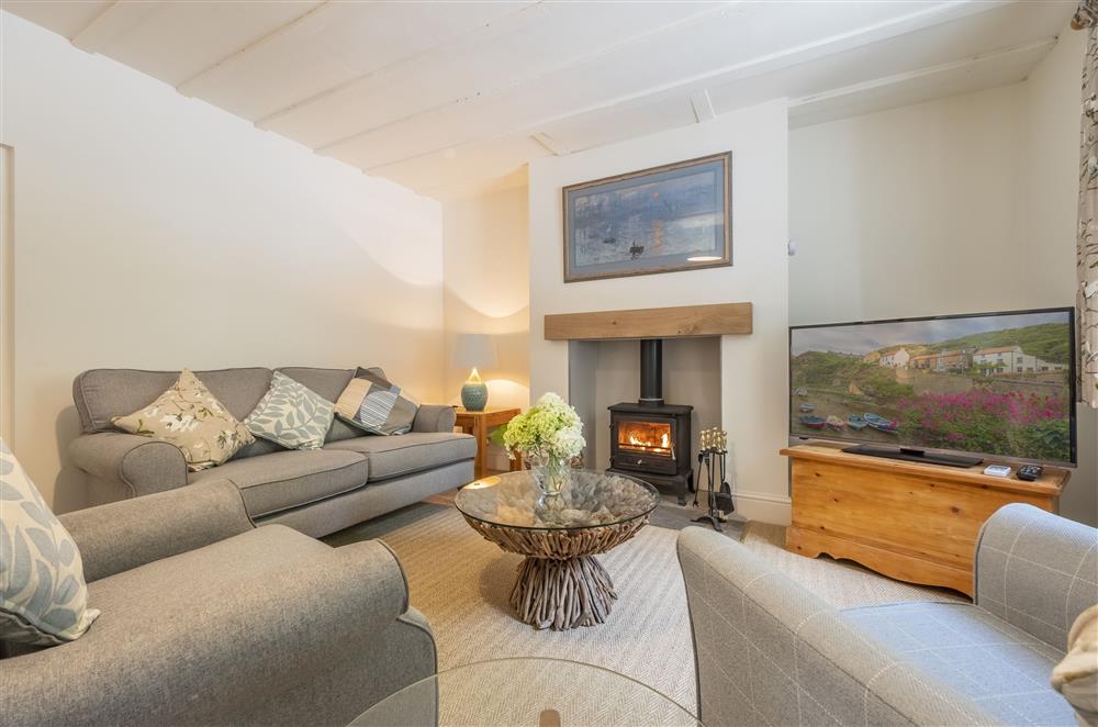 Sumptuous and comfortable seating in the sitting area at The Vicarage Cottage, Great Limber