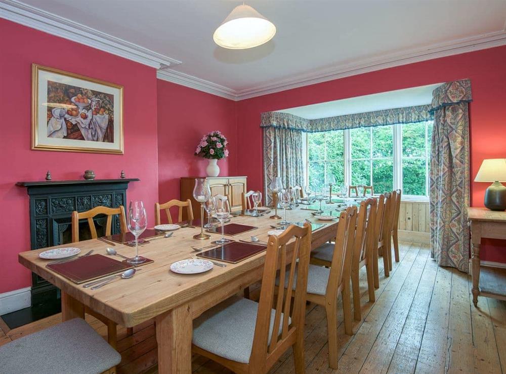 Dining room at The Vicarage in Lowick Bridge, Nr Coniston, Cumbria., Great Britain