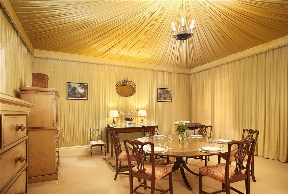 The tented dining room makes for a truly unique dining experience at The Victorian Wing,  Weston-under-Lizard, Shifnal