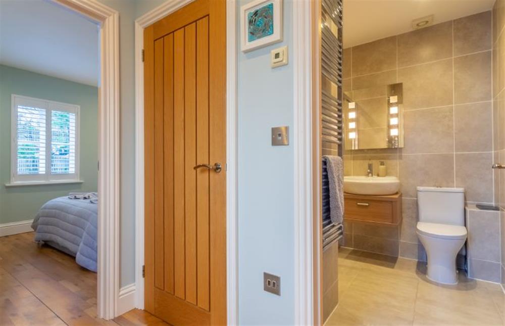 The View, Carbis Bay. The shower room is adjacent to the bedroom at The View, Carbis Bay