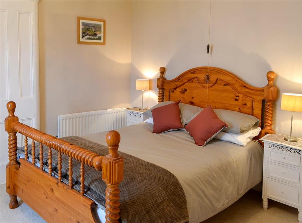 Stylish double bedroom at The View Old Coastguard Cottage in Tynemouth, Tyne and Wear