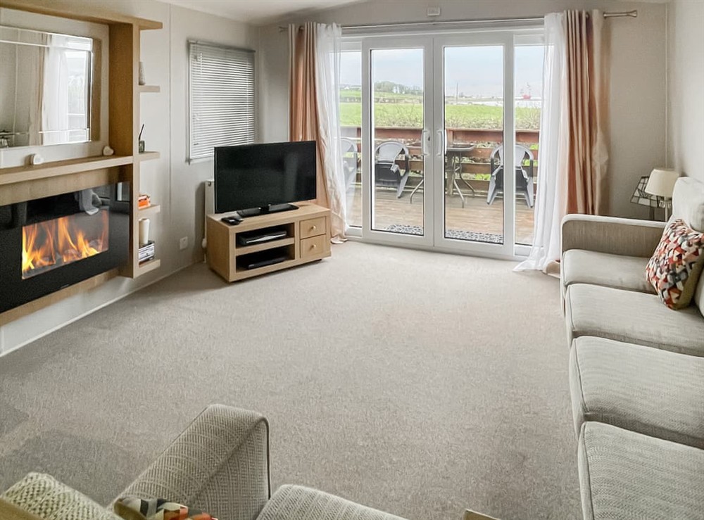 Open plan living space at The View in Stranraer, Wigtownshire