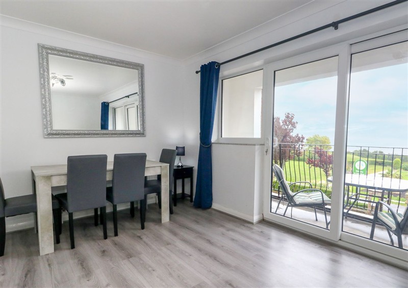 The living area at The View, Weymouth