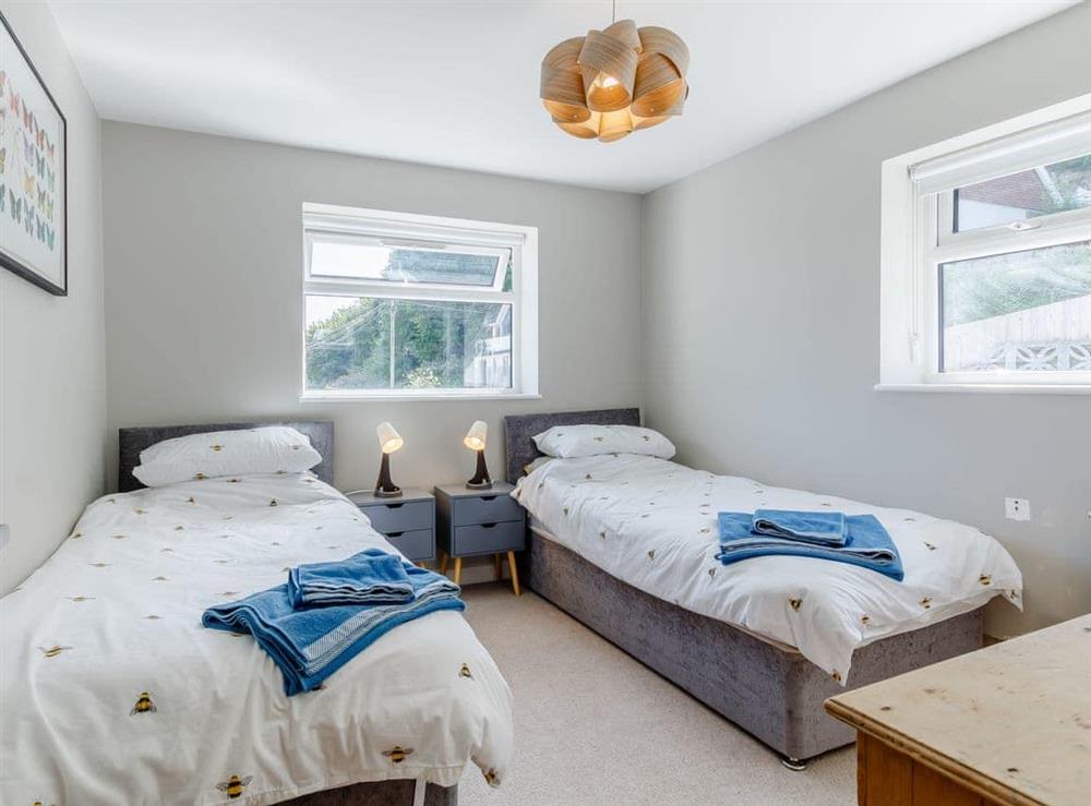Twin bedroom at The Views in Mumbles, near Swansea, Glamorgan, West Glamorgan