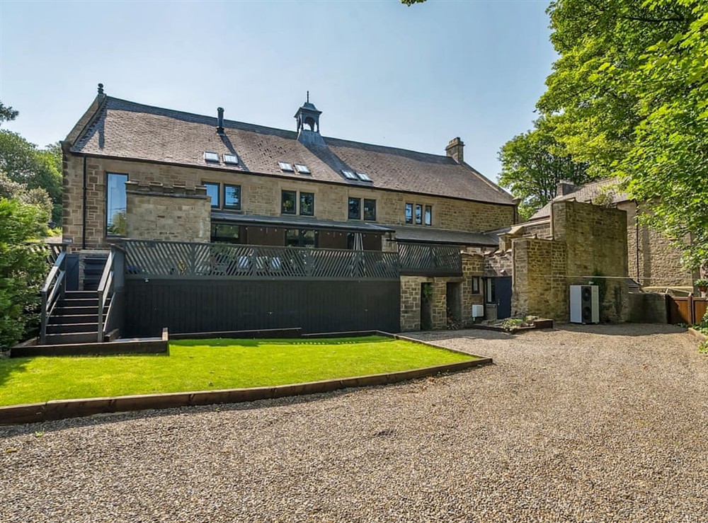 Front lawn and driveway at The Village Hall in Consett, Durham