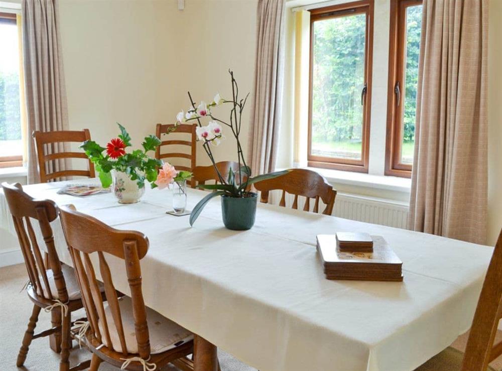 Dining room at The Wagon House in Wellow, near Bath, Avon