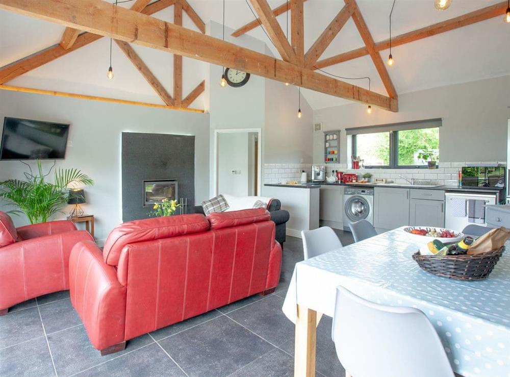 Open plan living space at The Walled Garden in Bleadon, Avon