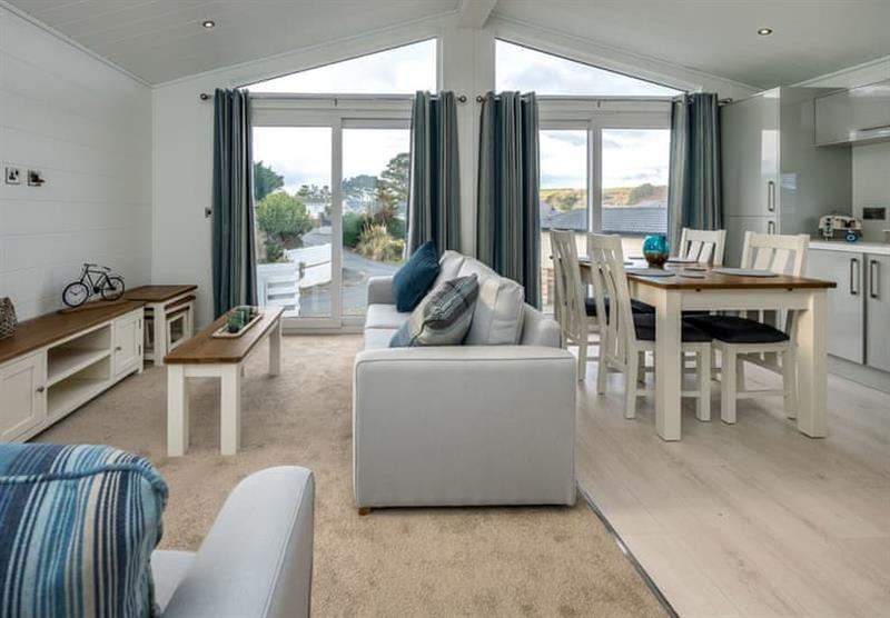 Inside the Country Lodge Six VIP Platinum at The Warren in Abersoch, Wales