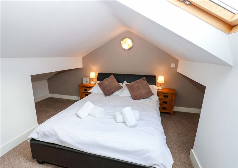 One of the 2 bedrooms at The Warren Barn, Kirkby Malzeard
