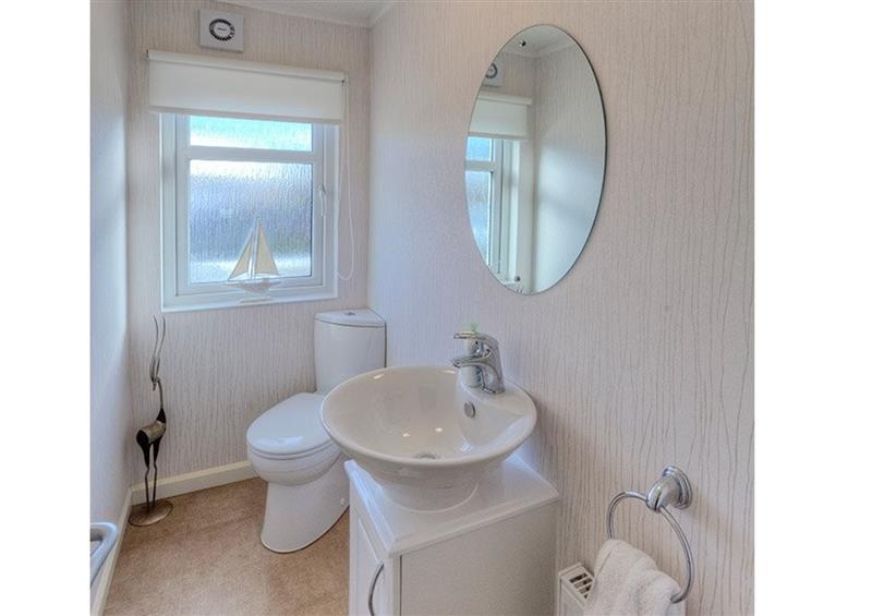 This is the bathroom at The Warren C3, Abersoch