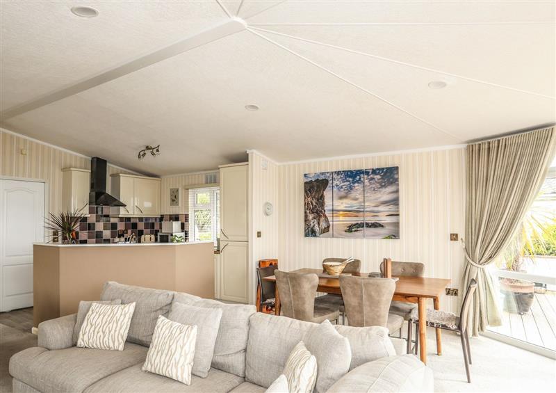 The living room at The Warren H5, Abersoch