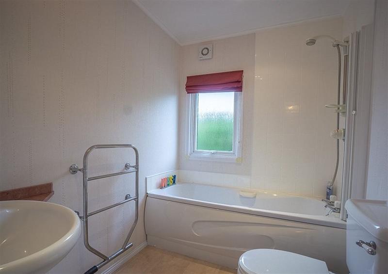 This is the bathroom at The Warren K38, Abersoch