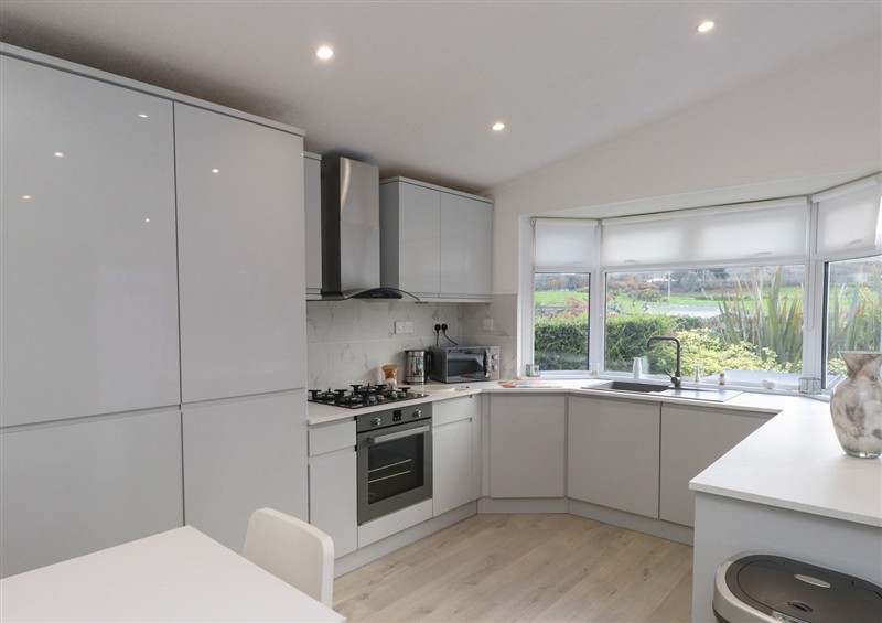 The kitchen at The Warren M5, Castellmarch near Abersoch