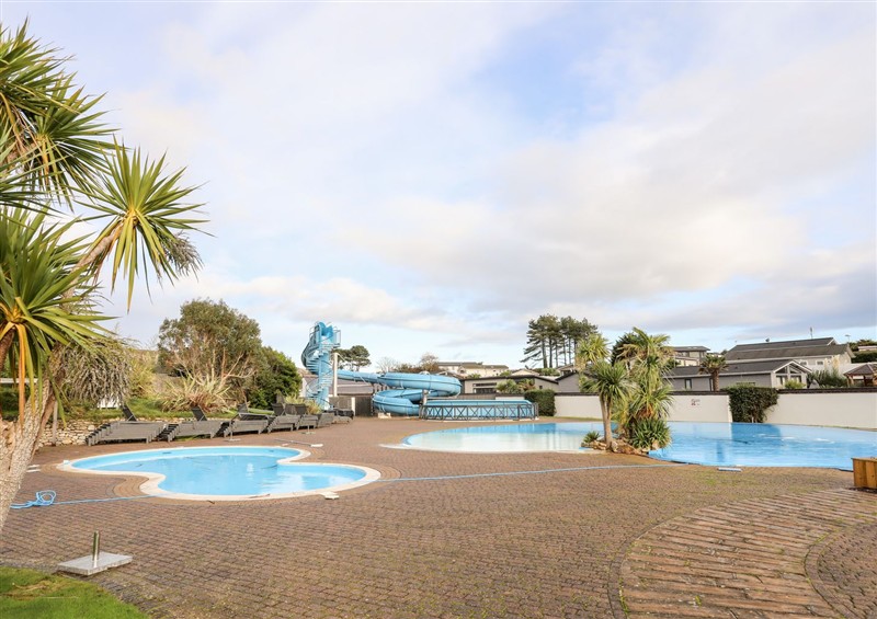 The swimming pool at The Warren M5, Castellmarch near Abersoch