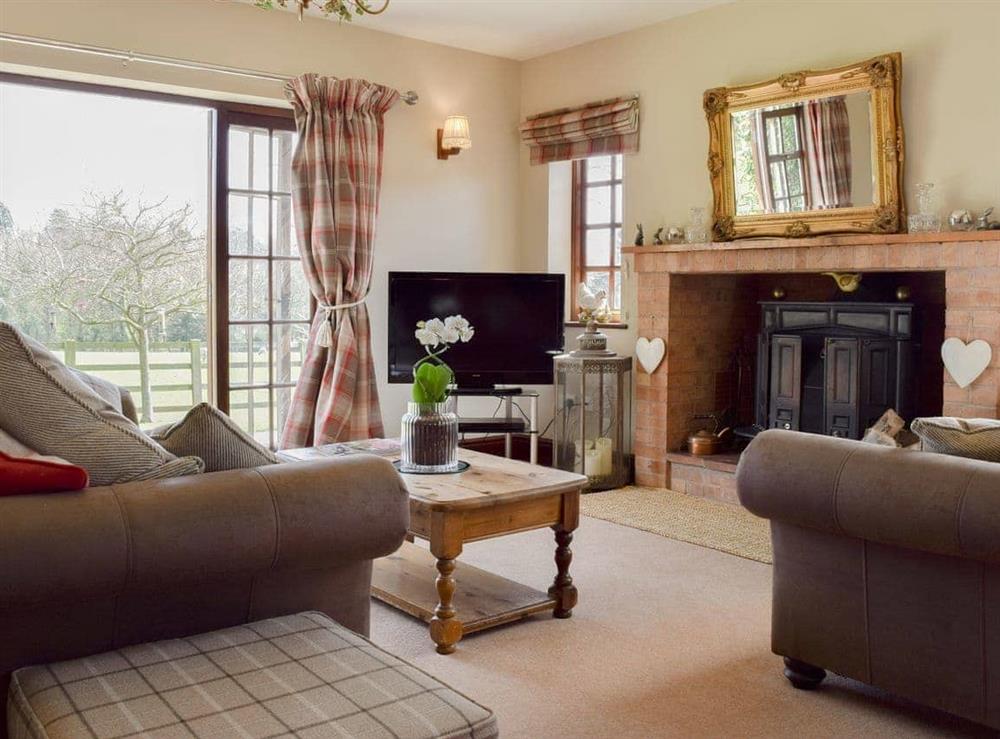 Living room at The Warren in Moreton Paddox, Warwickshire