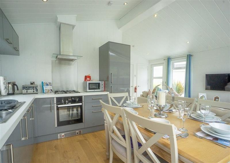 This is the kitchen at The Warren T23, Abersoch