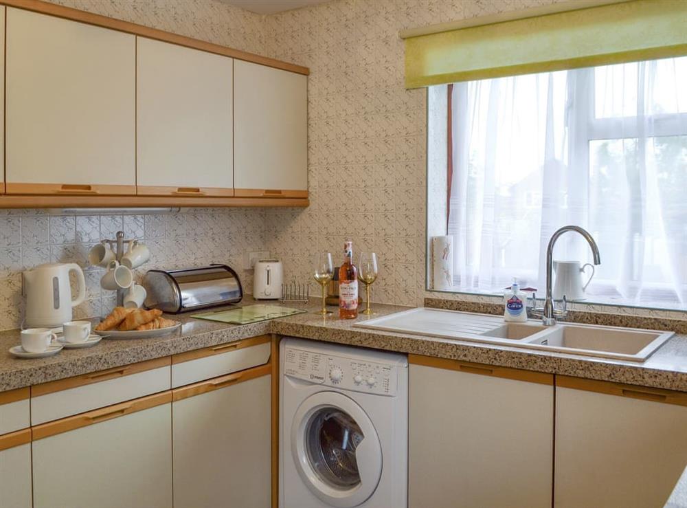 Well-equipped fitted kitchen at The Warren in Whitstable, Kent
