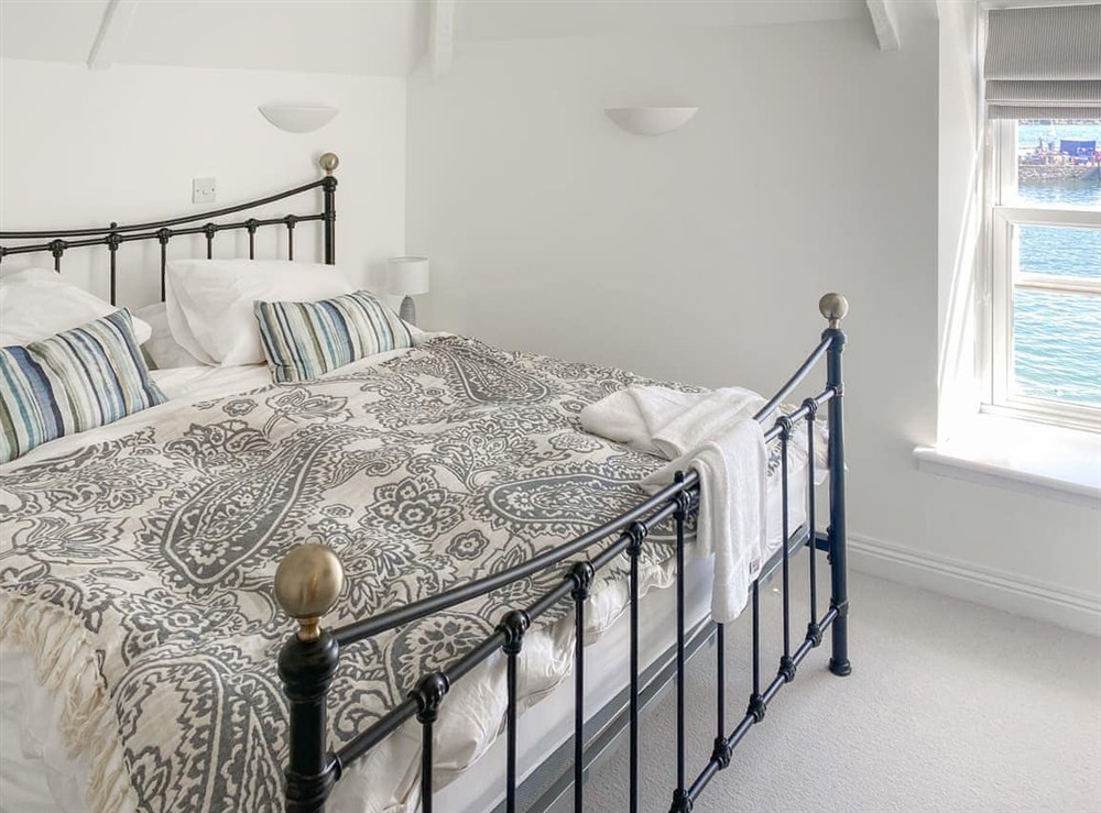 Double bedroom at The Watch House in St Mawes, Cornwall