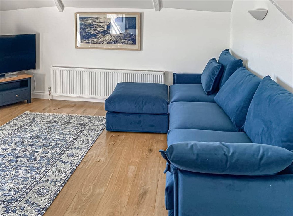 Living area at The Watch House in St Mawes, Cornwall