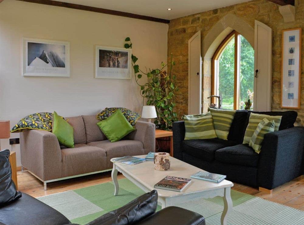 Relax in the comfortable living area at The Water Castle in Newton, Nr Corbridge, Northumberland., Great Britain