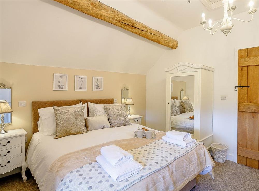Romantic double bedroom at The Water Mill in Bradbourne, near Ashbourne, Derbyshire