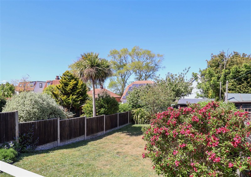 This is the garden at The Waverley, Southwold