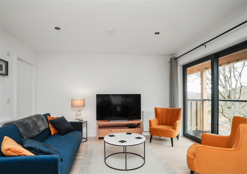 The living area at The Wee Abode, Aberfeldy