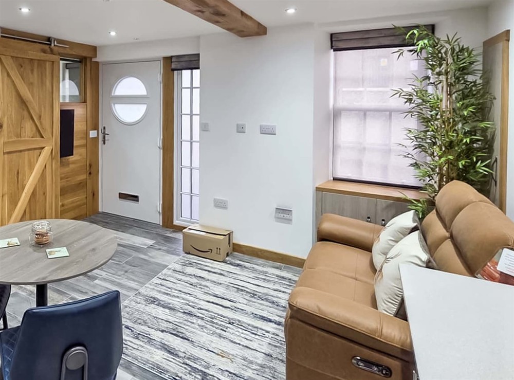 Open plan living space at The Wee Fiddle in Portknockie, Banffshire