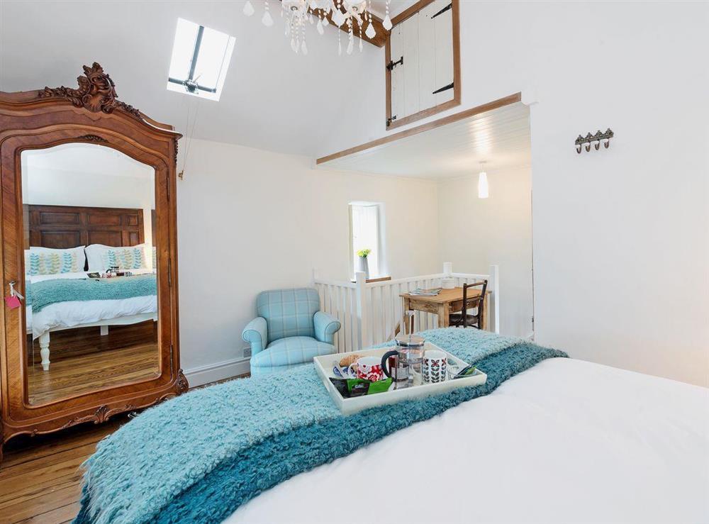 Beautiful spacious double bedroom with en-suite (photo 2) at The Wee House on the Hill in Wirksworth, near Matlock, Derbyshire