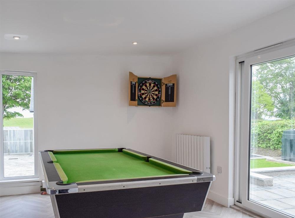 Games room at The Wee White Cottage in Stirling, Stirlingshire