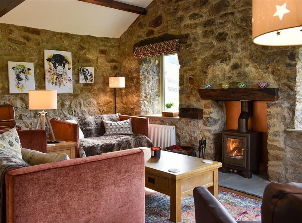 Living area at The Well House in Starbottom, North Yorkshire