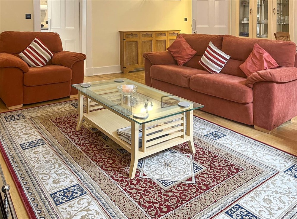 Living area at The Wellington Hideaway in Berwick-uponTweed, Northumberland