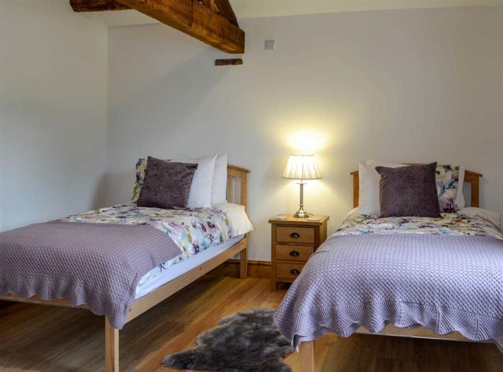Twin bedroom at The Wheat Shed in Calthwaite, near Penrith, Cumbria