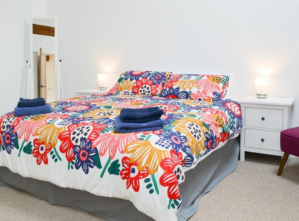 Bright double bedroom at The Wheel House in Easthill, near Ottery St Mary, Devon