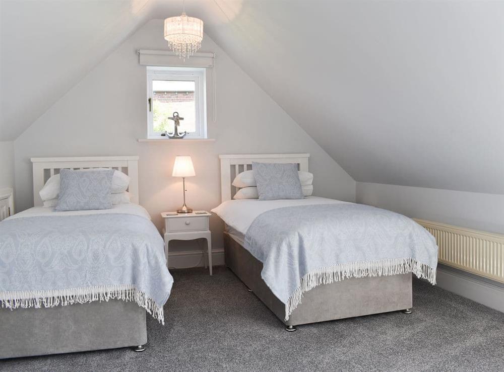 Twin bedroom at The Wheel House in Whitby, North Yorkshire