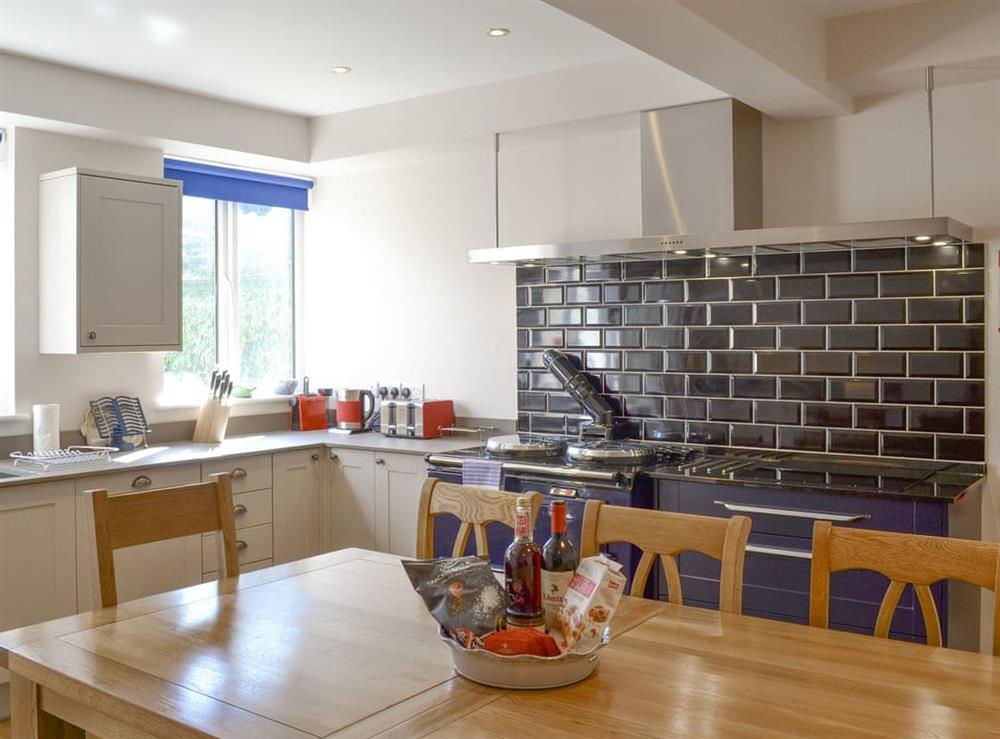 Fully appointed fitted kitchen with dining area at The Whins in Ganton, near Filey, North Yorkshire