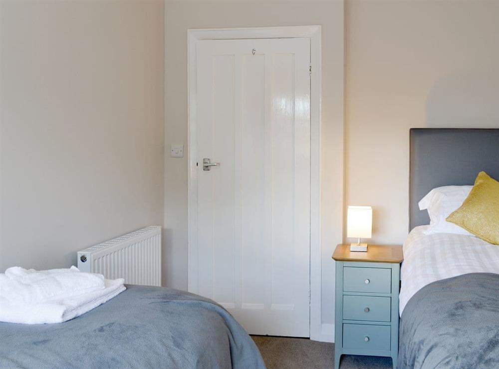 Relaxing twin bedroom at The Whins in Ganton, near Filey, North Yorkshire