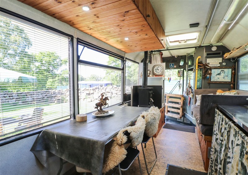 Inside The White Cloud Bus