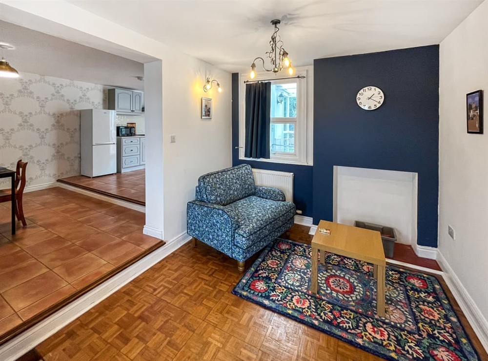 Living area at The White House in Broadstairs, Kent