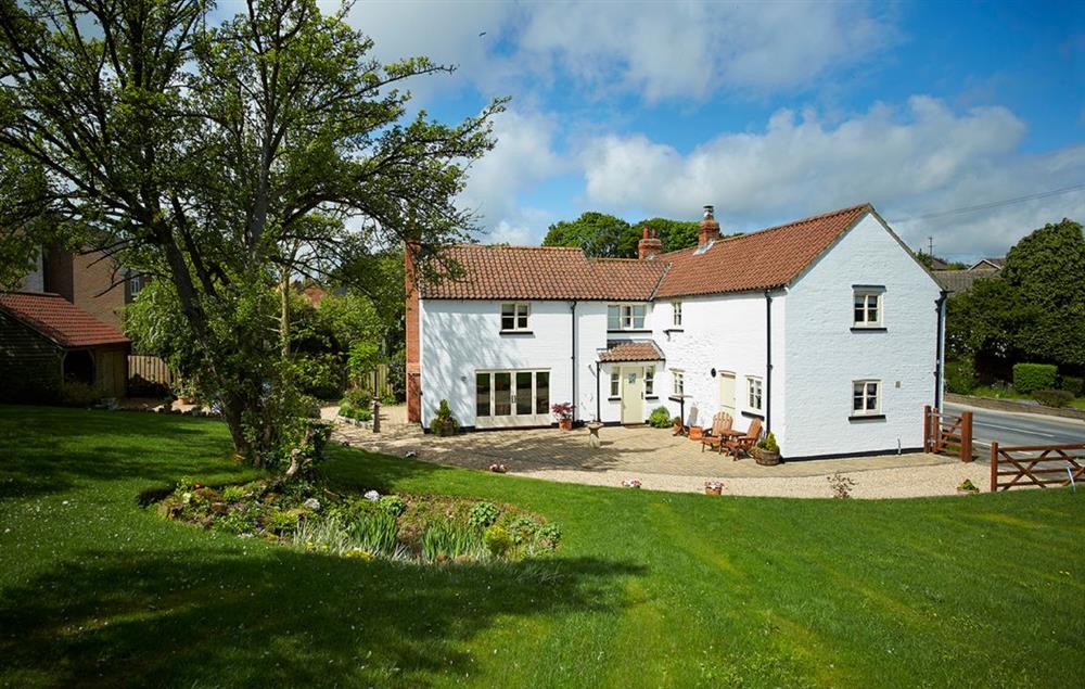 The White House, a chalk Grade II listed property, in the small village of Little Weighton, close to Beverley on the edge of the Yorkshire Wolds
