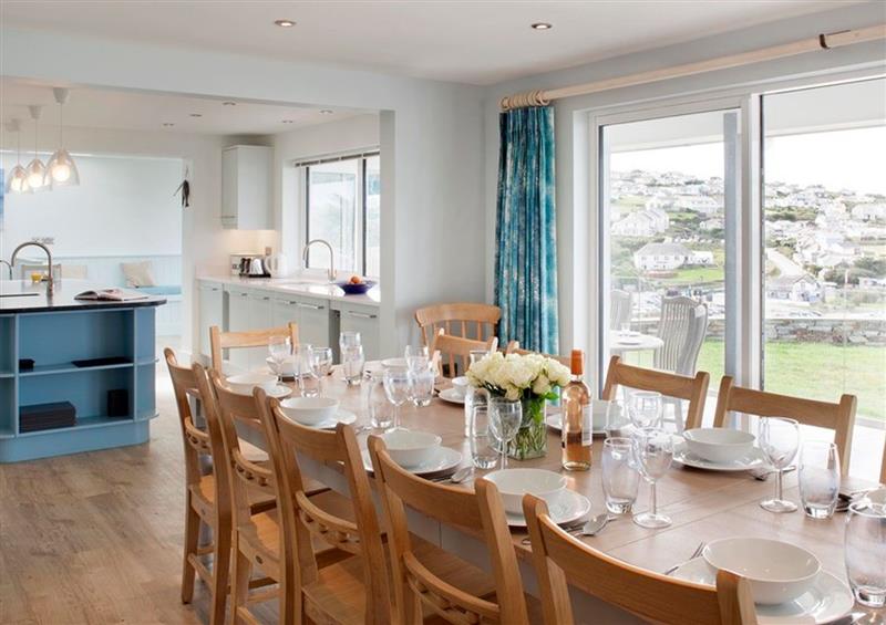Dining room at The White House, Polzeath