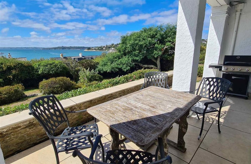Decking at The White House in St Mawes, Cornwall