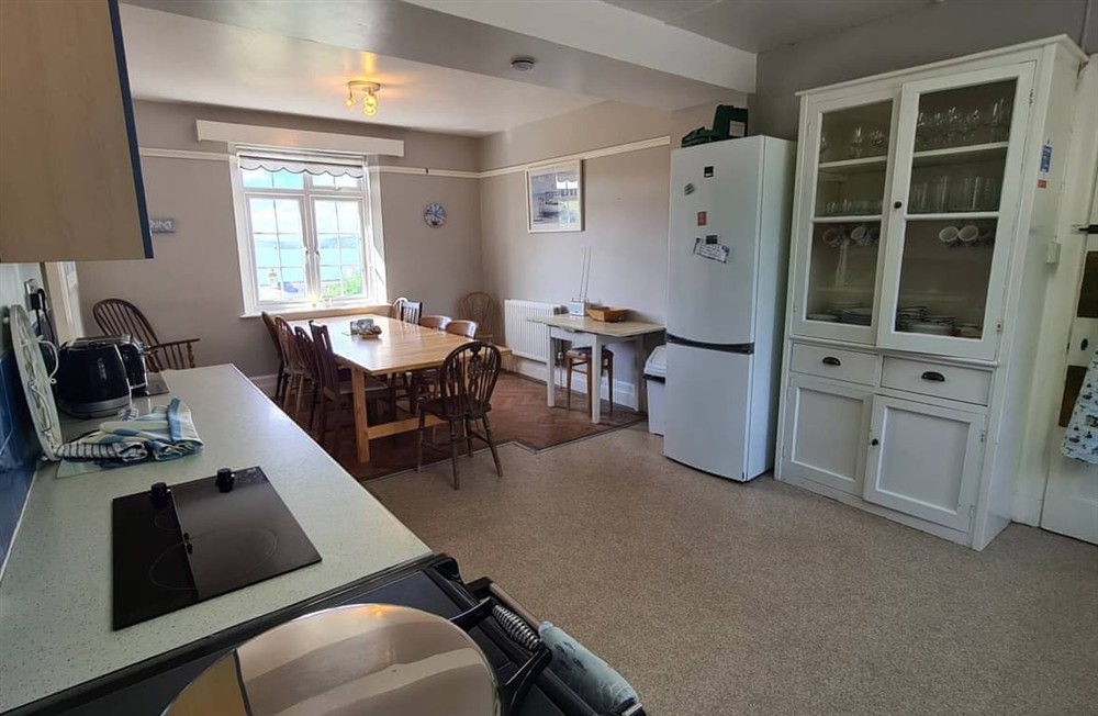 Kitchen area at The White House in St Mawes, Cornwall