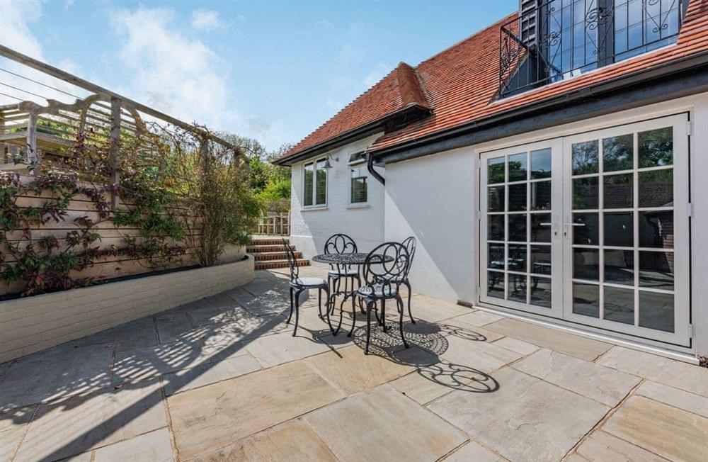 Patio at The White House in Steyning, West Sussex