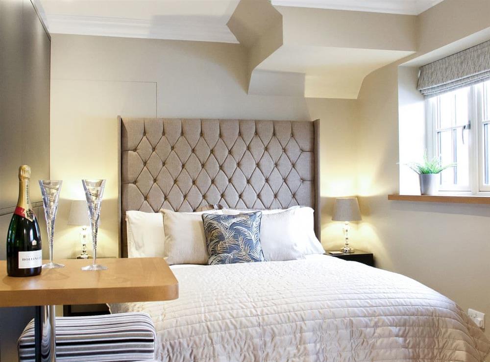 Sumptuous and inviting bed at The White House Studio in Worthing,  Sussex, England